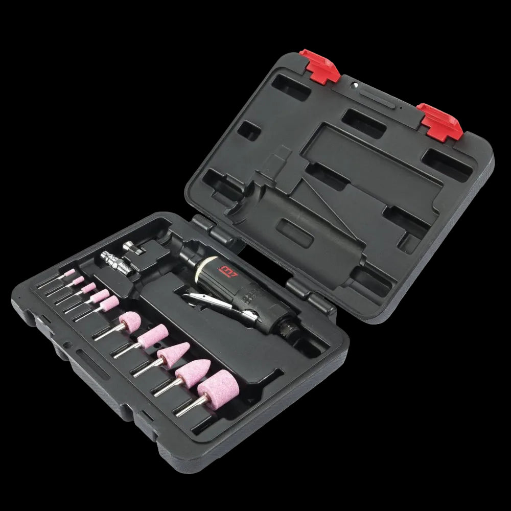 Mighty Seven 1/4" Air Die Grinder Kit 15 Pieces