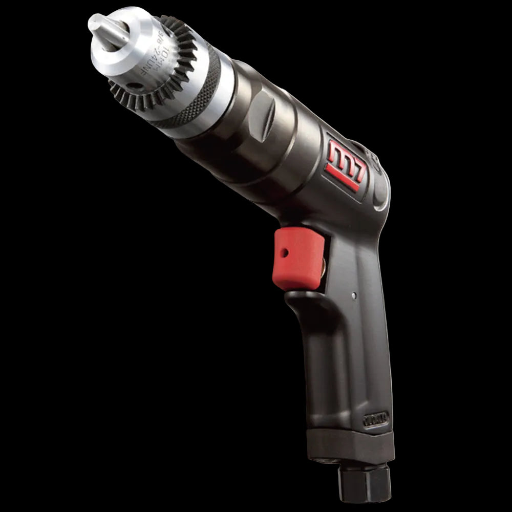 Mighty Seven 1800 RPM 3/8" Air Reversible Drill with Key Chuck