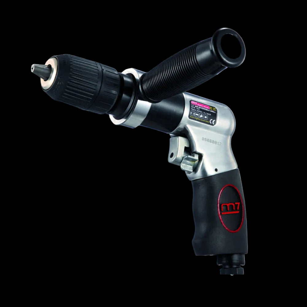 Mighty Seven 1/2" Air Reversible Drill with Keyless Chuck - 800 RPM