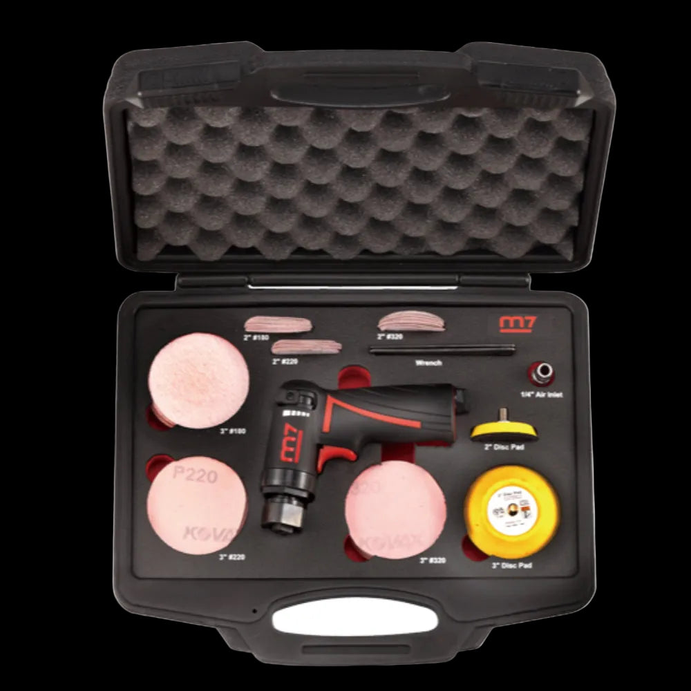 Mighty Seven 18000 RPM Air Mini Sander Kit 67 Pieces