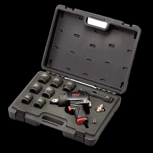 Mighty Seven 3/4" Drive air Impact Wrench Kit 11 Pieces