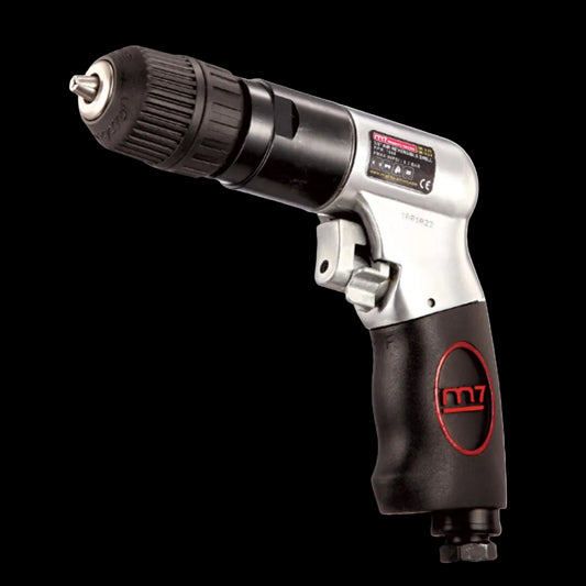 Mighty Seven 3/8" Air Reversible Drill with Keyless Chuck - 1800 RPM