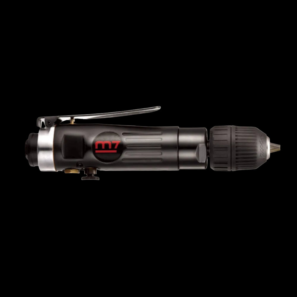 Mighty Seven 2600 RPM 3/8" Air Reversible Straight Drill with Keyless Chuck