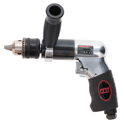 QE-343 800 RPM 1/2" Air Reversible Drill with Key Chuck